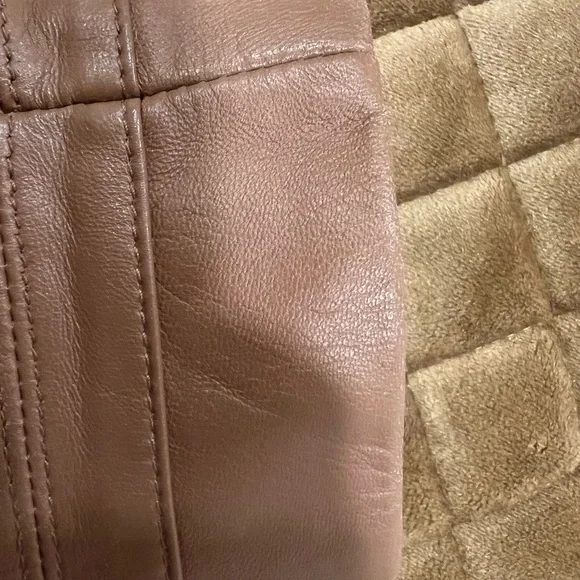 ✨✨✨White House Black Market Light Brown/ Carmel GENUINE Leather Jacket✨✨✨ - Picture 7 of 10